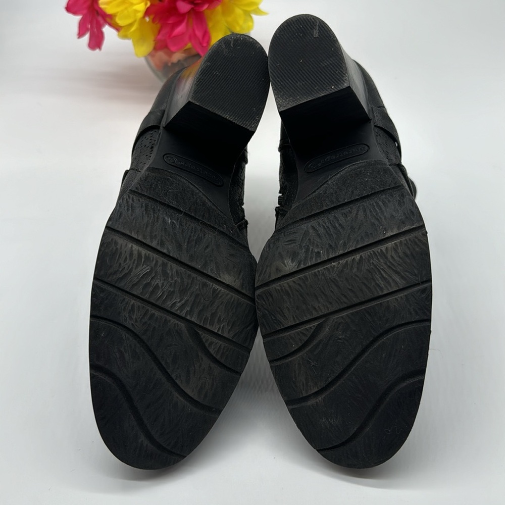 Baretraps Launa Black Leather Ankle Booties Size 10 BAB5772 - Picture 5 of 7